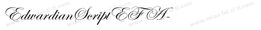 EdwardianScriptEF A字体转换